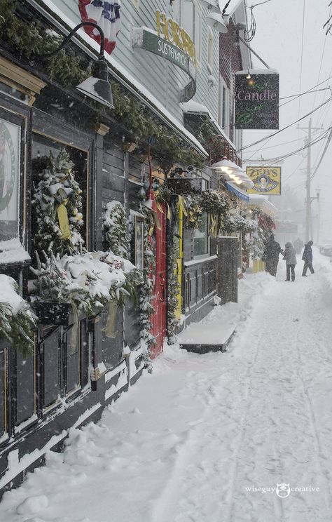 Winter in North Conway Village, NH. Photo by Dan Houde/Wiseguy Creative. England Winter, North Conway, New England States, Mount Washington, White Mountains, Winter Scenery, Winter Beauty, Snowy Day, Local Community