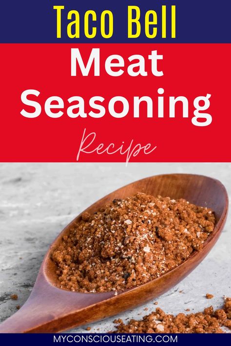 Seasoning in a spoon Taco Bell Taco Seasoning Recipe, Taco Bell Seasoning Recipe, Taco Bell Meat Seasoning, Taco Bell Meat, Taco Bell Taco Seasoning, Diy Taco Bell, Taco Bell Seasoning, Taco Bell Sauce Packets, Taco Bell Taco