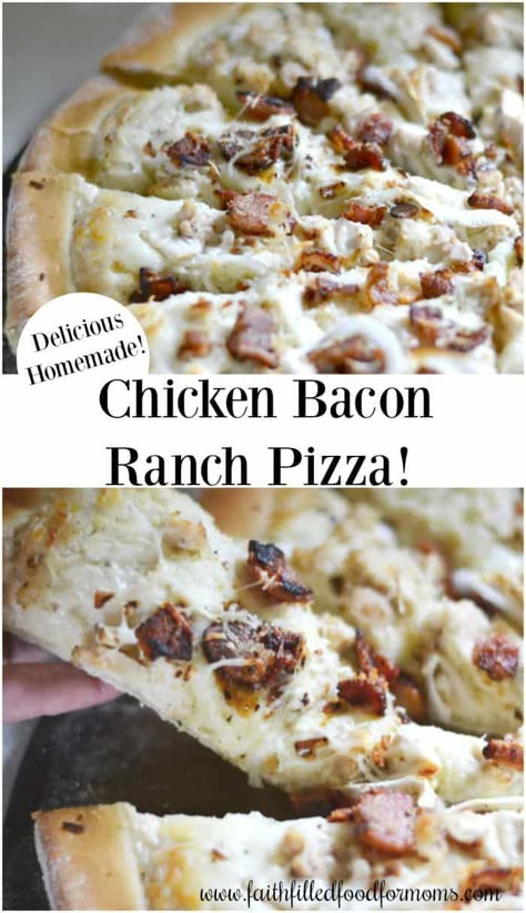 Bacon Ranch Pizza, Ranch Pizza, Chicken Bacon Ranch Pizza, Pizza Calzones, Pizza Flatbread, Pizza Recipes Homemade, Chicken Bacon Ranch, Pizza Pie, Chicken Pizza