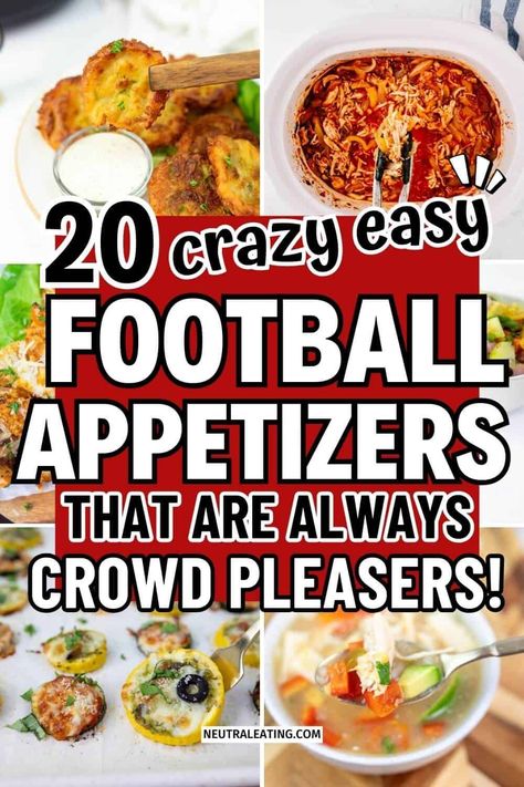 Looking for a touchdown in the kitchen? These football food ideas are a game-changer for your next gathering. From a football food platter loaded with fan favorites to game day appetizers dips that score big, we've got your tailgating spread covered. Plus, you'll find crowd pleasing crockpot recipes and potluck ideas to bring that will make you the MVP of the party. Fun Football Food, Vegetarian Tailgate Recipes, Appetizers For Football Games, Football Potluck Ideas, Football Game Recipes, Quick Football Food, Football Food Ideas Dinners, Party Food Entrees, Tailgating Food Ideas