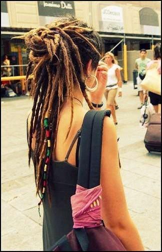 Dreadlocks with Partial Updo. via Facebook Dreadlock Community. Rasta Girl, Dreads Girl, Beautiful Dreadlocks, Dreadlock Styles, Hippie Hair, Dreads Styles, Dread Hairstyles, Dreadlock Hairstyles, Hair Wraps