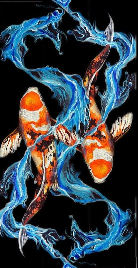 Fairy Face Paint, Koi Tattoo Design, Aquatic Art, Koi Fish Drawing, Koi Art, Koi Fish Tattoo, Carpe Koi, Fish Wallpaper, Graphic Poster Art