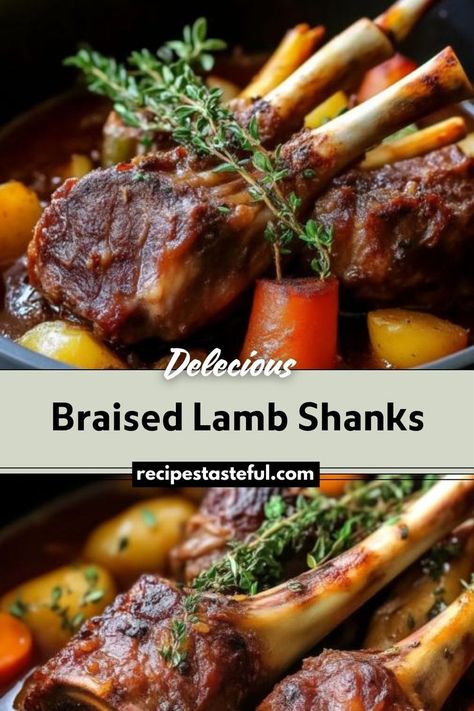 This hearty dish features tender lamb shanks slow-cooked with vegetables and a rich sauce, perfect for cozy dinners or special occasions. Persian Lamb Shank Recipe, Persian Spices, Lamb Meals, Chaldean Recipe, Braised Lamb Shanks Recipe, Lamb Shanks Recipe, Shanks Recipe, Eastern Recipe, Cook Lamb