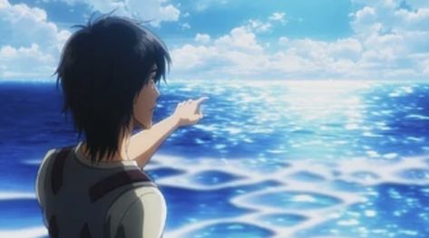 Eren Pointing At The Ocean, The Ocean