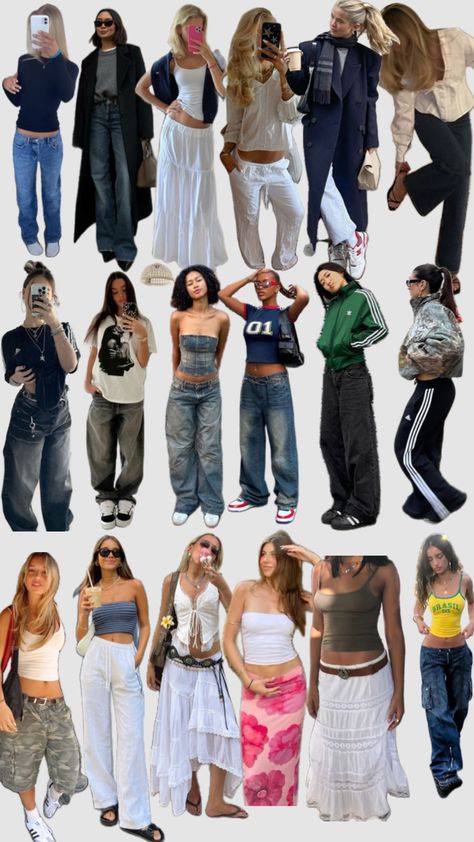 Streetwear Grunge Aesthetic, Cute Outfits For Pictures, Parashoot Pants Outfit, Street Style Outfits Casual, 2000s Clothes, Outfit Inspo Casual, Stockholm Fashion, Outfit Look, Fashion Mistakes