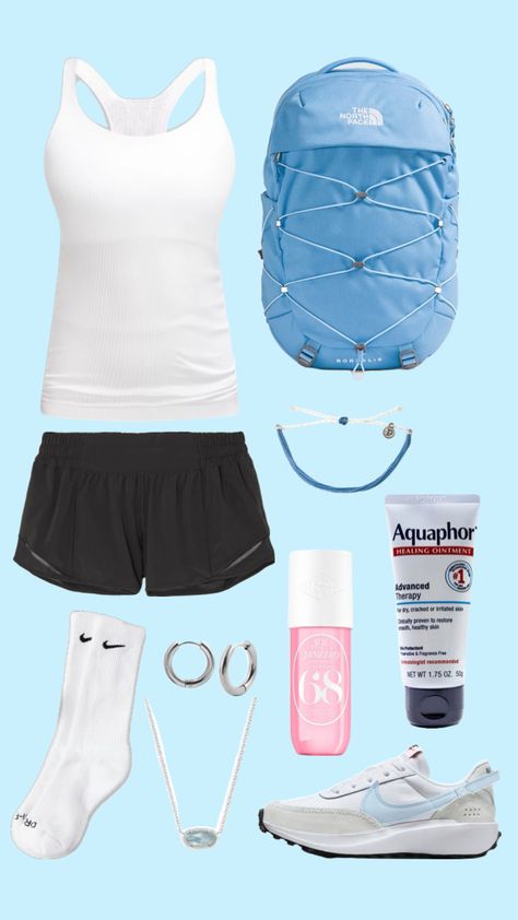 First Day of School Fit!!! #outfitinspo #school #nike #lululemon Pe Outfits For School, Sporty Fits, First Day Of School Fits, Clothes School, Healing Ointment, School Fit, Shorts Outfits, Fit Ideas, School Fits