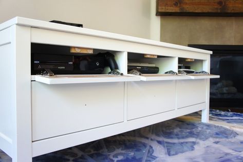 Pretty Dubs: IKEA HEMNES HACK: TV UNIT MAKEOVER Hemnes Tv Unit Hack, Ikea Hemnes Tv Stand Makeover, Brimnes Tv Stand Hack, Ikea Tv Storage, Hemnes Tv Stand Hack, Tv Unit Makeover, Ikea Hemnes Tv, Tv Stand Upcycle, Hemnes Tv Stand