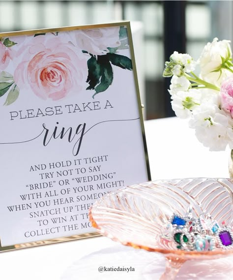 Put A Ring On It Game Bridal Shower Game Ring On It Game | Etsy Put A Ring On It Bridal Shower Game, Ring Game Bridal Shower Signs, Bridle Shower Ideas, Outdoor Bridal Shower Ideas Backyards, At Home Bridal Shower Ideas, Ring Bridal Shower Game, Small Bridal Shower Ideas, Backyard Bridal Shower Ideas, Bridal Shower Ring Game