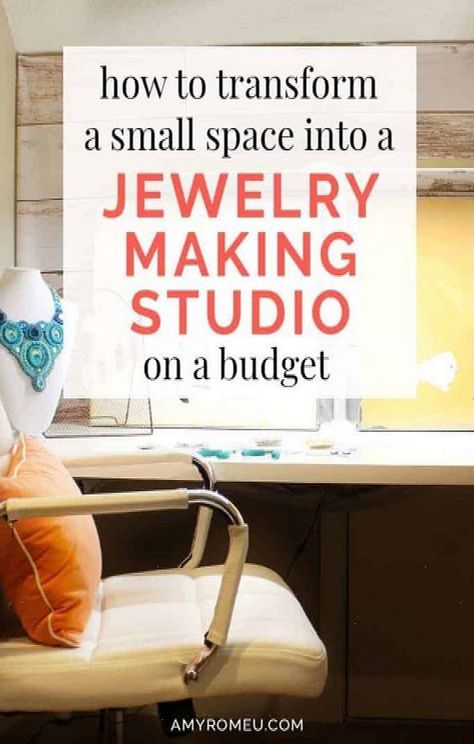 How to turn a small space into a jewelry making craft room on a budget. | #craftrooms #beadedjewelry #jewelrymaking #jewelryDIY #and #Unlocking #Organize #JewelryLovers #Jewelry #JewelryAddict #the #Jewelry #Gemstone #Fashion #Secrets #Preserve #of #Storage #Style #Display Small Space Studio, Jewelry Making Studio, Jewelry Studio Space, Jewelry Supplies Organization, Jewelry Studio Organization, Diy Jewelry To Sell, Jewelry Making Business, Bead Studio, Diy Jewelry Tutorials