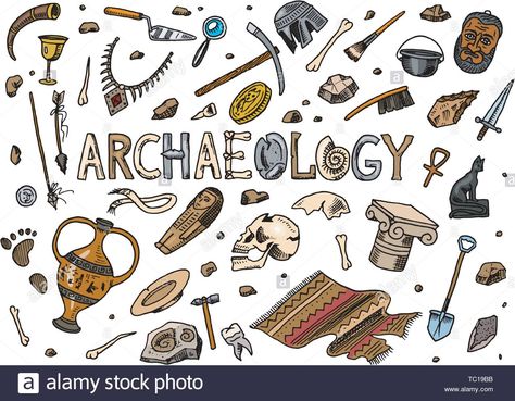 Ancient Egypt Unit Study, 52 Lists, Archaeology Dig, Lists Ideas, Science Equipment, Christian Crafts, Archaeological Finds, Sketch Style, Doodle Sketch