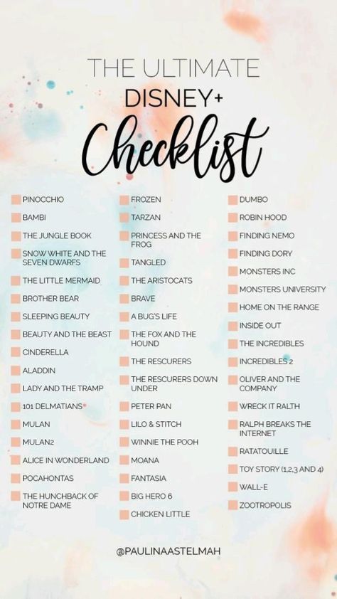 Disney Checklist, Movie Watchlist, Comedy Movies List, Bucket List Movie, Disney Movie Marathon, Netflix Movie List, Disney Original Movies, Disney Movies List, Netflix Movies To Watch