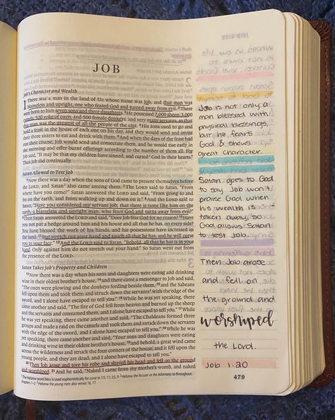 Book Of Job Bible Journaling, Job 1 Bible Journaling, Job Bible Study Notes, Book Of Job Bible Study, Job Bible Quotes, Job Bible Journaling, Job Bible Study, Studying Scripture, Job Bible