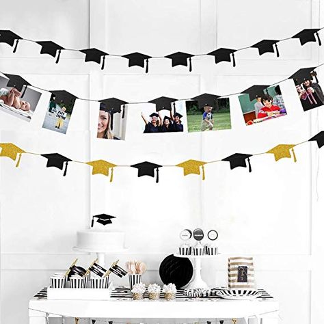 Photo String, Magnet Photo, Hanging Hats, Grad Party Decorations, Graduation Party Supplies, Photo Clips, Congrats Grad, Graduation Decorations, Hanging Photos