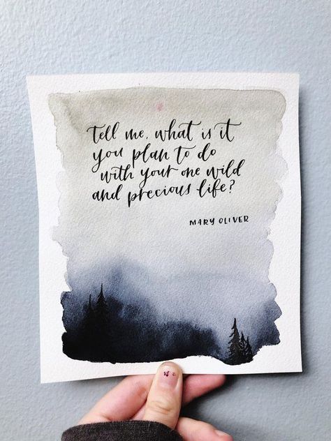 Watercolor Calligraphy Quotes, Life Calligraphy, Eucalyptus Painting, Calligraphy Quote, Forest Watercolor, Night Sky Painting, Watercolor Calligraphy, Adventure Inspiration, Calligraphy Quotes