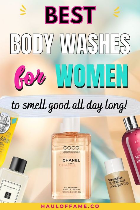 Invest in your self care. Are you on the hunt for the best body wash to smell good all day long? Level up your shower routine with these 9 best body washes for women. These best body wash are great for dry skin, sensitive skin, acne (including back acne) and will all give you glowing skin. These top picks are by luxury body wash brands and one of these body washes are actually used by royalty (so you know its going to be good!). We've also included tips on how to wash your body the right way too Best Affordable Body Wash, Long Lasting Smell Body Wash, Best Smelling Shower Gel, Best Scented Body Wash, Best Shower Products For Women, Long Lasting Body Wash, Best Feminine Wash Products, Body Wash That Smells Good, Best Shower Gel Body Wash