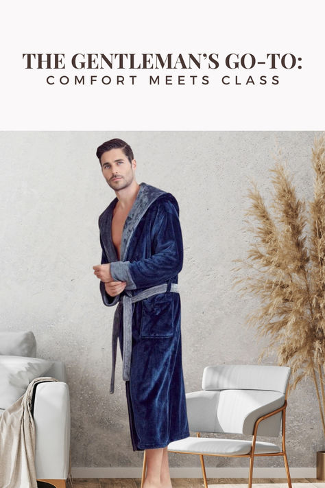 Discover the charming fusion of comfort and elegance with our Men’s Plush Shawl Collar Robe! 👔🌟 Drape yourself in luxurious plush fabric that feels incredible against your skin. Perfect for evenings spent lounging or getting ready for that special occasion, its timeless design and versatile color scheme will make you the envy of all. Don't forget the extra pockets for all your must-haves—it's time to redefine your relaxing moments with style! Mens Robes, Groom Gift Box, Monogram Robes, Men's Robes, Hooded Robe, Relaxing Moments, The Gentleman, Wedding Party Gift, S Monogram