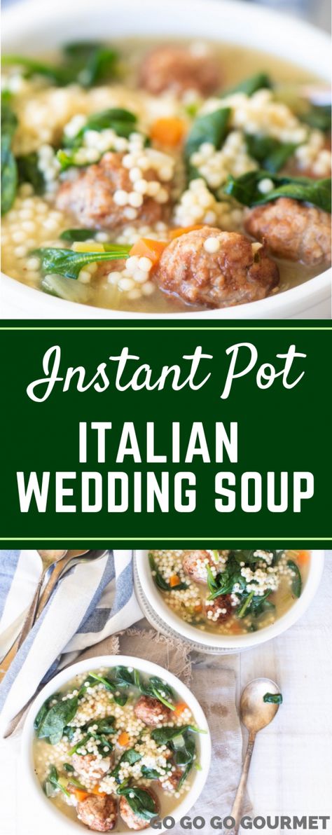 Instant Pot Italian Wedding Soup, Italian Wedding Soup Authentic, Instant Pot Italian, Italian Wedding Soup Recipe, The Best Soup, Best Soup, Soup Appetizers, Instant Pot Soup Recipes, Wedding Soup