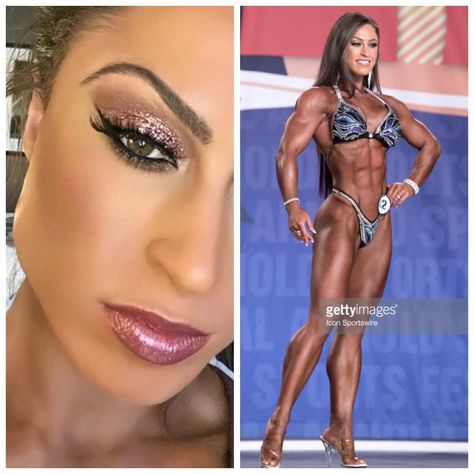 Nancy J on Instagram: “THOSE EYES!!!!! Make up by me @beautybynancyj on the gorgeous @swanndelarosa for the @arnoldsports IFBB Pro Figure competition.…” Bodybuilding Competition Nails, Body Building Competition Makeup, Bodybuilding Show Day Makeup, Competition Makeup Bodybuilding, Bodybuilding Competition Makeup, Ifbb Pro Women, Bodybuilding Makeup, Fitness Competition Makeup, Comp Makeup