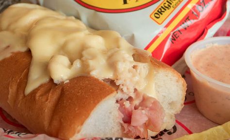 Groucho's Deli- if you still order your Apollo 'add bacon under', you understand this pin. Deli Sandwiches, Fresh Salads, Sweet Tea, Hot Dog Buns, South Carolina, Award Winning, Bacon, Sandwiches, Favorite Recipes