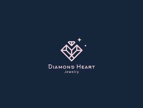 Diamond Heart by Martin Amok Gem Logo, Perfume Logo, Jewelry Logo Design, Diamond Logo, Logo Design Inspiration Branding, Online Logo Design, Jewelry Logo, Best Logo Design, Luxury Logo