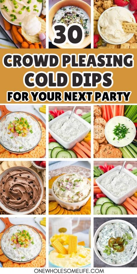 Cold dips for parties simple. Easy and best recipes for chips, for crackers, and for veggies. Cream cheese sweet dips. Healthy for Christmas or parties summer. Great Party Dips, Best Cold Dips For Parties Appetizers, Good Party Dips, Game Day Cold Dips, Easy Cold Chip Dip, Fast Dips Appetizers, Savory Cold Dips, Cold Dip For Party, No Cream Cheese Dip