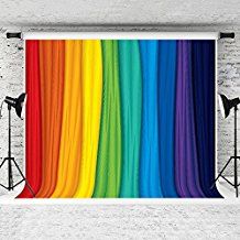 Kate 7x5ft Colorful Rainbow Photography Backdrop Seven Colors Backgrounds Cotton Collapsible for Children Photo Studio Prop Rainbow Photo Backdrop, Inside Out Party Ideas, Rainbow Color Background, Rainbow Backdrop, Rainbow Photography, Rainbow Photo, Neon Backgrounds, Texture Photography, Rainbow Theme