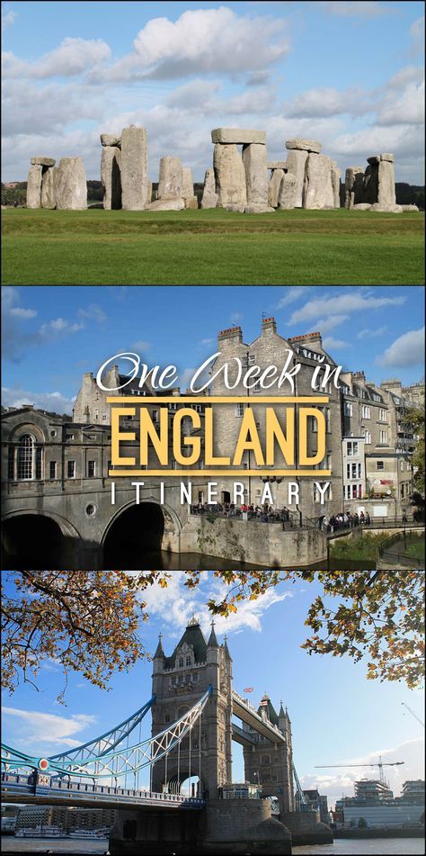 Check out our one week in England itinerary, the perfect place to start for first timers who are short on time. England Honeymoon, England Sightseeing, Week In England, England Itinerary, Bath London, Travel England, Places In England, England Trip, Travel London