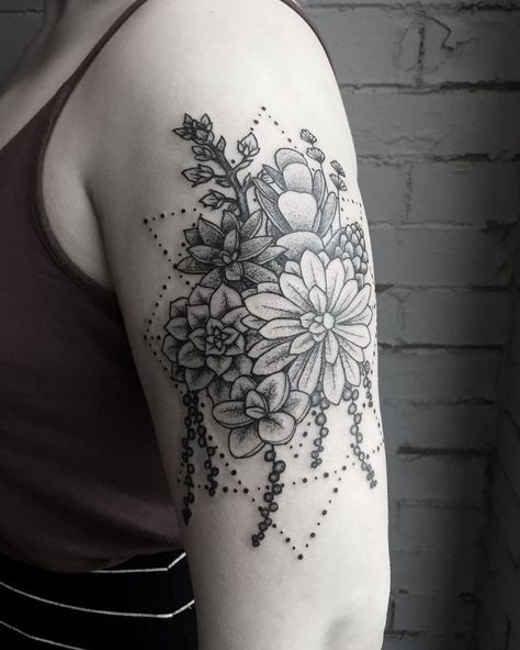 10+ Awesome Succulent Tattoo Ideas For People Who Are Crazy About Succulents Succulent Tattoo Ideas, Half Sleeve Tattoos Lower Arm, Succulent Tattoo, Full Sleeve Tattoo Design, Tattoos For Women Half Sleeve, Inspiration Tattoos, Full Sleeve Tattoos, Full Sleeve Tattoo, Sleeve Tattoos For Women