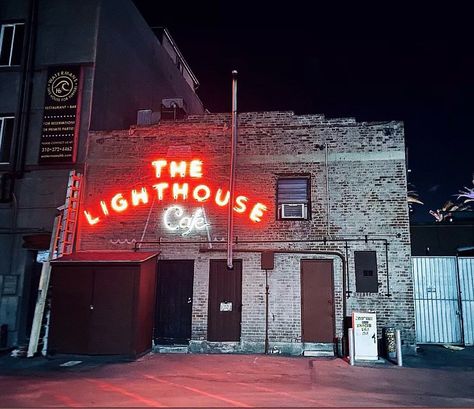 La La Land Lighthouse Cafe, The Lighthouse Movie Aesthetic, Jazz Restaurant, New York Jazz Bar, Lighthouse Restaurant, Lighthouse Cafe, La Bucket List, Venice Restaurants, Chet Baker