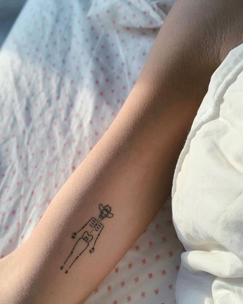 Rosa Bluestone Perr on Instagram: “You can have your space, cowboy I ain't gonna fence you in #stickandpoke” Small Cowboy Tattoo, Space Cowboy Tattoo, Cowboy Like Me Tattoo, Cowboy Tattoo, Cowboy Tattoos, Skeleton Tattoos, Space Cowboy, Little Cowboy, Stick And Poke