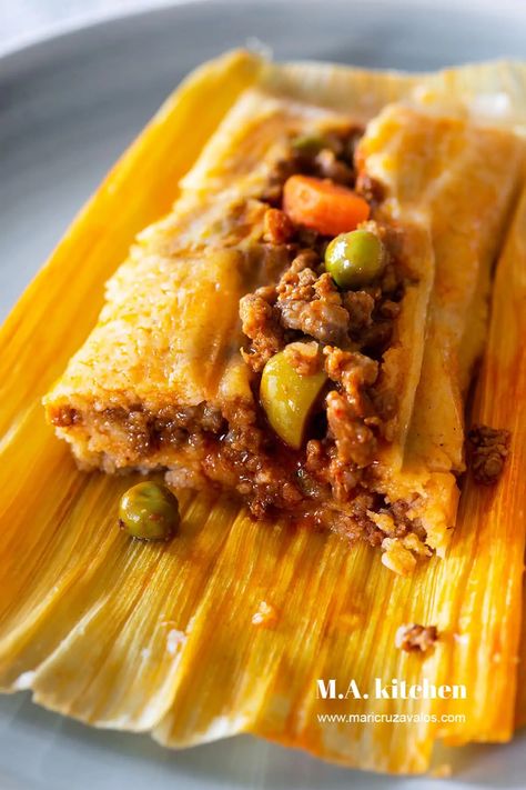 Ground Beef Tamales, Ground Beef Tamales Recipe, Authentic Mexican Ground Beef, Beef Tamales Recipe, Homemade Tamales Recipe, Easy Tamales, Mexican Ground Beef, Beef Tamales, Mexican Tamales