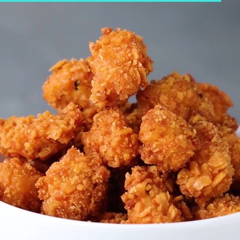 Tasty on Instagram: “Cheddar Ranch Popcorn Chicken 🤤” Ranch Popcorn, Popcorn Chicken Recipe, Crispy Chicken Recipes, Popcorn Chicken, Food Channel, Chicken Bites, Fried Chicken Recipes, Crispy Chicken, Chicken Nuggets