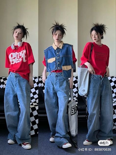 Tomboy Outfits, Tomboy Style Outfits, Hip Hop Outfits, Easy Trendy Outfits, Tomboy Fashion, 가을 패션, Casual Dinner Outfit, Korean Outfits, Character Outfits