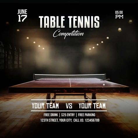 Table Tennis Tennis Ads, Table Tennis Tournament, Posters Layout, Graphic Design Posters Layout, Sports Templates, Event Flyers, Poster Layout, Design Posters, Event Poster