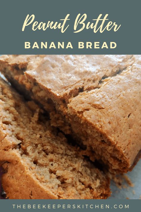 Peanut Butter Banana Bread the perfect union of peanut butter and bananas in this delicious recipe. Nutty flavor a great twist on traditional banana bread! Banana Bread With Peanut Butter, Butter Banana Bread, Easy Crepe Recipe, Peanut Butter Banana Bread, Peanut Butter Bread, Crepe Recipes, Peanut Butter Recipes, Banana Recipes, Peanut Butter Banana