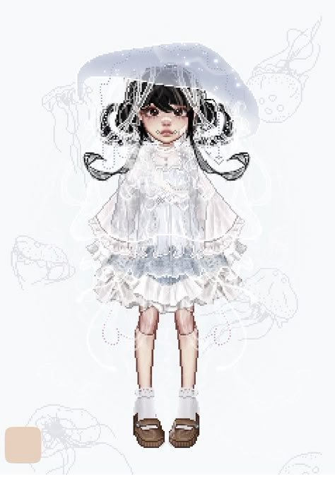 Jellyfish Costume, Fish Costume, Princess Jellyfish, Jellyfish Art, Mermaid Aesthetic, Outfit Collage, Model Inspo, Kawaii Fashion Outfits, Pretty Drawings