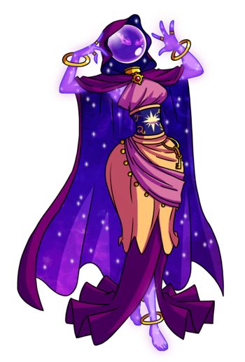 Object Head Character Design, Psychic Character Design, Object Heads Character, Fancy Oc, Object Head Oc, Purple Cloak, Object Head, Object Heads, Fortune Teller