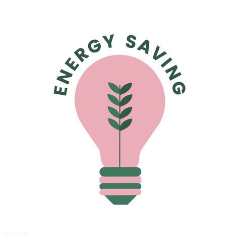 Electricity and energy saving icon | free image by rawpixel.com Go Green Posters, Energy Illustration, Eco Friendly Logo, Green Posters, Homemade Generator, Saving The Earth, Save Planet Earth, Save Planet, There Is No Planet B