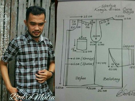 Pola Jaket, Pola Dasar, Mens Shirt Pattern, Hoodie Sewing Pattern, Pattern Drafting Tutorials, Projek Menjahit, Girls Clothes Patterns, Boy Sewing, Kemeja Lelaki