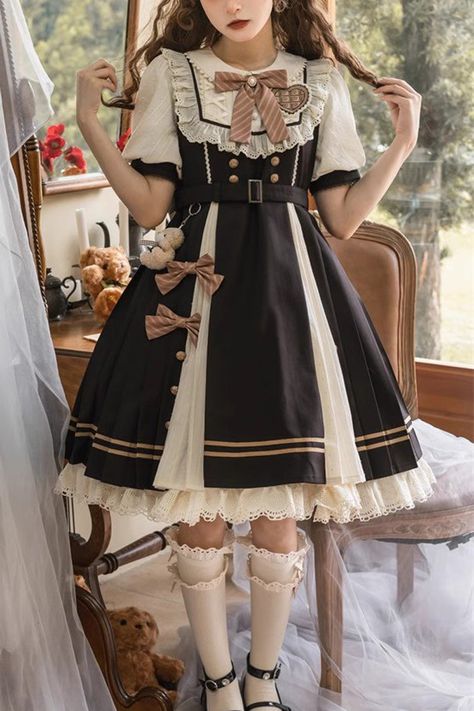 SKU: LIN02064 Fabric: Polyester, Cotton Style types: Sweet Lolita Season: Spring, Summer, Autumn, Winter Include: Dress*1 (Any of the accessory is not included.) Size(IN) Bust Waist Sleeve Length Shoulder Width Length S 35.43 30.31 9.06 13.39 33.46 M 37.01 31.89 9.45 13.78 34.25 L 38.58 33.46 9.84 14.17 35.04 Size(CM) Bust Waist Sleeve Length Shoulder Width Length S 90 77 23 34 85 M 94 81 24 35 87 L 98 85 25 36 89 Flower Outfit, Lolita Outfit, Style Types, Lolita Outfits, Spring Summer Autumn Winter, Classic Lolita, Sweet Lolita, Lolita Dress, Character Outfits