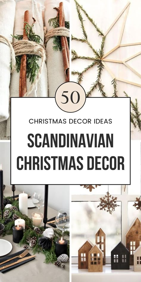 Scandinavian Interior Christmas Decor, Christmas Tree Ideas Nordic, Rustic Scandinavian Christmas Decor, Nordic Style Christmas Decor, Scandinavian Christmas Tree Topper, Diy Scandinavian Christmas Decor, Festive Home Decor Ideas, Nordic Christmas Decorations Diy, Scandanavian Decor Holiday