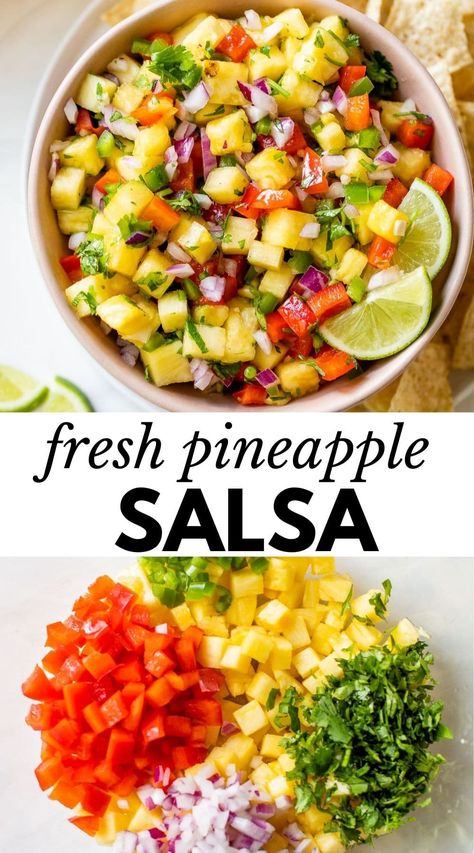 Work Sandwiches, Dip Board, Grilled Pineapple Salsa, Mexican Feast, Pineapple Salsa Recipe, Grilled Steaks, Summertime Snacks, Guacamole Salsa, Salsa Recipes