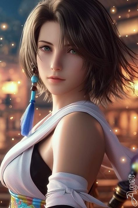 Yuna Final Fantasy Art, Resonance Of Fate, Yuna Final Fantasy, Fire Breather, Final Fantasy Collection, Digital Portraits, Final Fantasy X, Final Fantasy Art, Beautiful Wallpapers Backgrounds