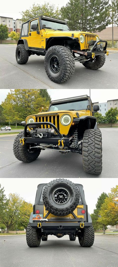 2002 Jeep Wrangler Sport TJ Super Clean BUILT! Jeep Wrangler Lifted, 2002 Jeep Wrangler, Bug Out Vehicle, Wrangler Sport, Jeep Wrangler Sport, Lifted Jeep, Rock Sliders, Jeep Tj, Wrangler Tj