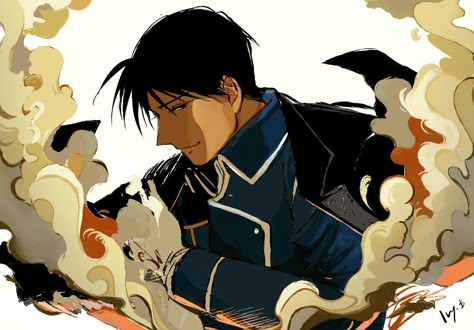 Blind Roy Mustang, Roy Mustang Aesthetic, Roy Mustang Fanart, Colonel Mustang, Fma Fanart, Shou Tucker, Mustang Fullmetal Alchemist, Flame Alchemist, Roy X Riza