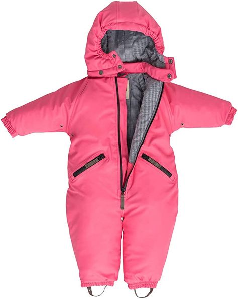 Amazon.com: OAKI Snow Suit Kids - Toddler Snowsuit - One Piece Insulated Jacket/Pant for Girls & Boys, Park City Pink, 2 Toddler: Clothing, Shoes & Jewelry Toddler Snowsuit, Rain Suit, Snow Wear, Boot Straps, Rain Pants, Toddler Life, Layering Outfits, Snow Jacket, One Piece Suit