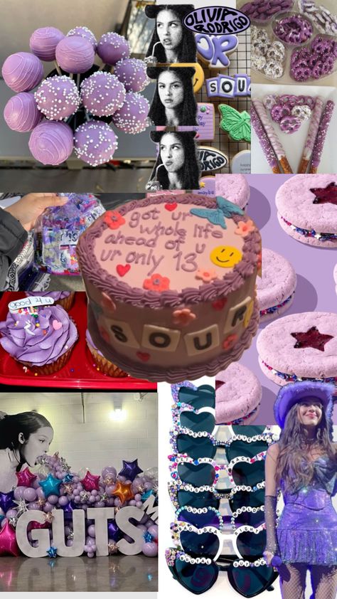 #oliviarodrigo #birthday #party #guts #sour Olivia Rodrigo Birthday, Happy Birthday Dana, Man Party, 11th Birthday, 13th Birthday, 10th Birthday, Olivia Rodrigo, Bday Party, Pretty In Pink