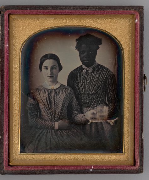 Untitled (Portrait of Two Women) | The Art Institute of Chicago Black Survival, Woman Stock Photo, Victorian Era Fashion, Early Photography, Vintage People, Antique Photography, Victorian Photos, The Art Institute Of Chicago, White Woman