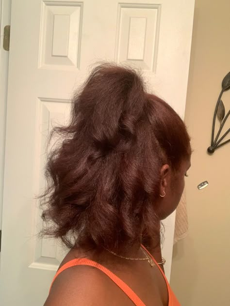 Blow Dried Hair Styles Black Women, Silk Press Half Up Half Down Short, Fluffy Silk Press Hairstyles, Natural Straightened Hairstyles, Blow Dry 4c Hairstyles, Natural Hairstyles For Blow Dried Hair, Natural 4c Blowout Hairstyles, Hairstyles For Short Blown Out Natural Hair, Black Girls Hairstyles Blow Dry