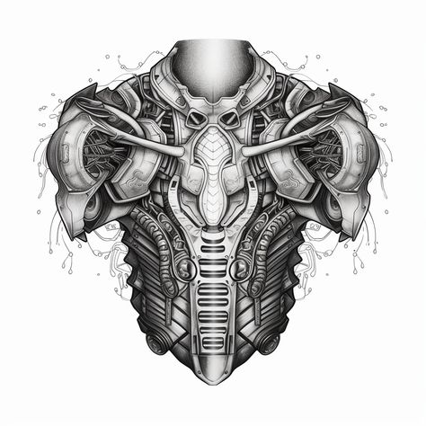 Biomechanical Tattoo Design, Robot Tattoo, Bicycle Tattoo, Organic Tattoo, Mechanic Tattoo, Traditional Tattoo Designs, Full Tattoo, Buddha Tattoos, Shiva Tattoo Design